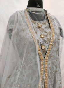 Beautiful Shrug Pattern Gown