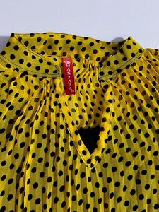 Yellow Polka Dot Top