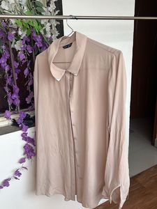 Elegant Beige Button-Down Top