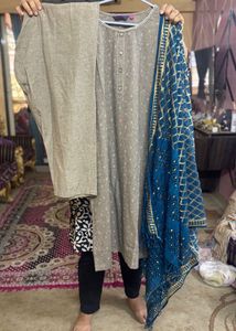 Classy Beige Kurta Set