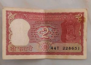 Vintage 2 Rupee Notes