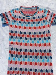 Y2k Chic Patterned Shimmery Dress ♥️