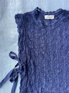 Midnight Tie Cozy Top/vest