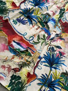ZARA WOMEN Printed Midi Skirt &amp; Shirt