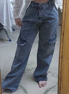 Acid Wash Grey Jeans