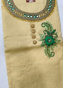 Unstitched Handwork Ladies Suit