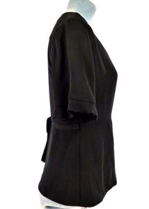 Zara Wrap Y2k  Blouse Top Black