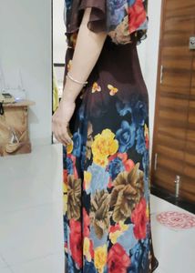 Beautiful Ponchu Style Long Gown 🤗