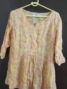 FabIndia Tunic Top Yellow