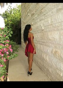 Elegant Red Party Dress