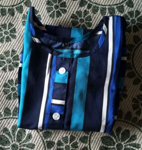 Striped Button-Up Top