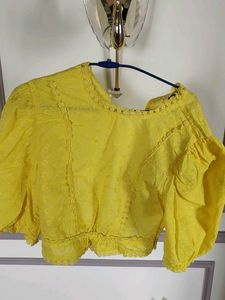 Yellow Crop Top
