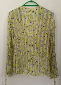Floral Tie-Front Blouse