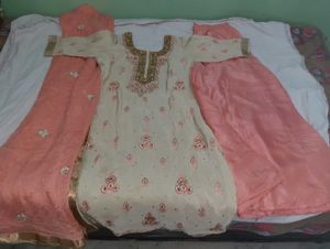 Elegant Embellished Sarara Kameez