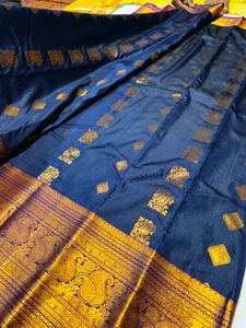 Elegant Navy Blue Saree