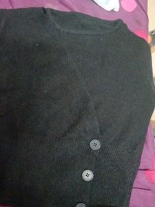 Black Knit Cardigan
