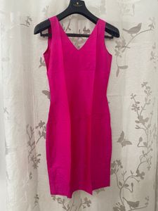 Hot Pink/ fuchsia Pure Silk Dress