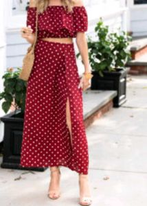 western top and skirt set