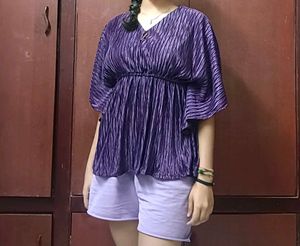 Purple Kaftan Style Dress