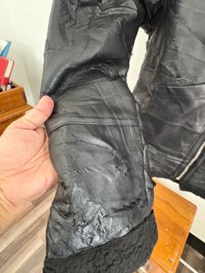 Unisex Black Leather Jacket