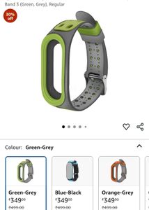 Mi Band 4 Grey &amp; Green Strap