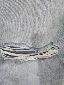 Light Blue Ribbed Denim