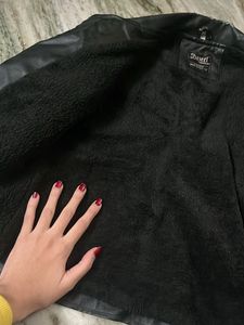 Sale‼️Black Leather Jacket 🖤