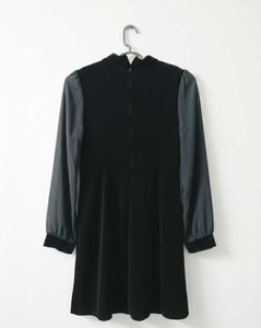 Elegant Black Velvet Dress