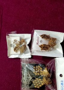 pair of three Assorted Fashion Earrings