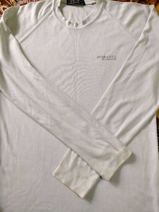 White &#39;Moments&#39; Graphic  Full Sleeve Tee
