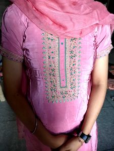 Pink Patiyala Salwar Suit With Dupatta
