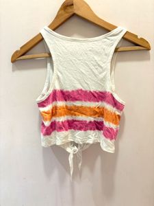 Justice Tie-Front Tank Top