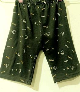 Olive Graphic Print Shorts