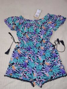 Tropical Print Playsuit