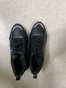 Black Leather Shoes, Worn Only Twice