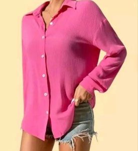 Hot Rose Pink Shirt for Girls