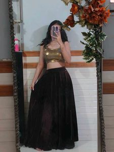 Velvet Lehenga Choli