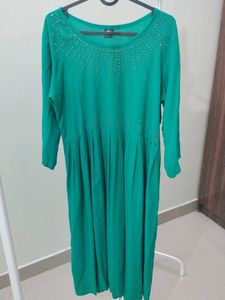 Emerald Green Kurti Long