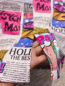 SHEIN newspaper Mini Fitted Skirt