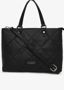 Accessorize London Faux Leather Quilted Handbag