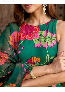 Green Kurta Set
