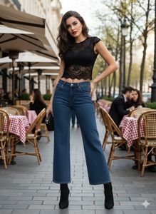 M@25 Size-30 Stylish Wide Leg Jeans