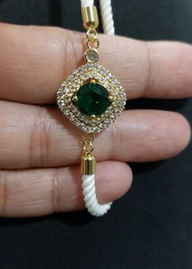 Emerald Charm Bracelet