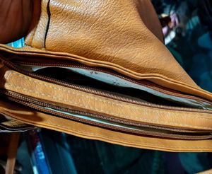 Vintage Brown Leather Shoulder Bag