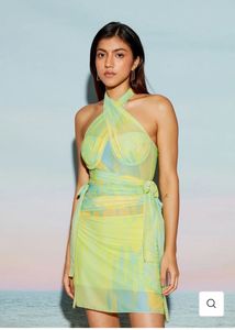 Green Halter Neck Dress