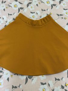 Mustard Mini Skirt