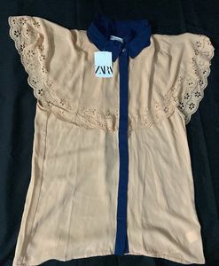Zara Lace Detail Top