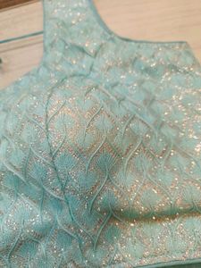 Sleeveless Sky Blue Blouse