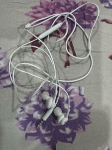 White Wired Earphones