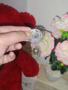 Silver Jhumka Earrings